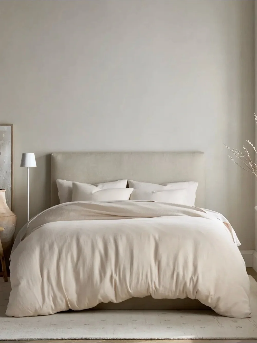 Quince European Linen Duvet Cover Set w/ Shams Full/Queen Sand NWOT MSRP $260